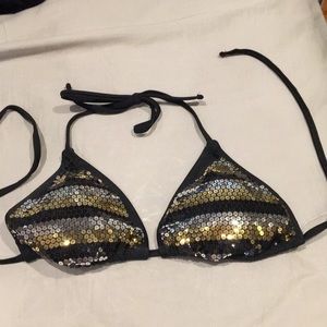 Sparkly bikini top!